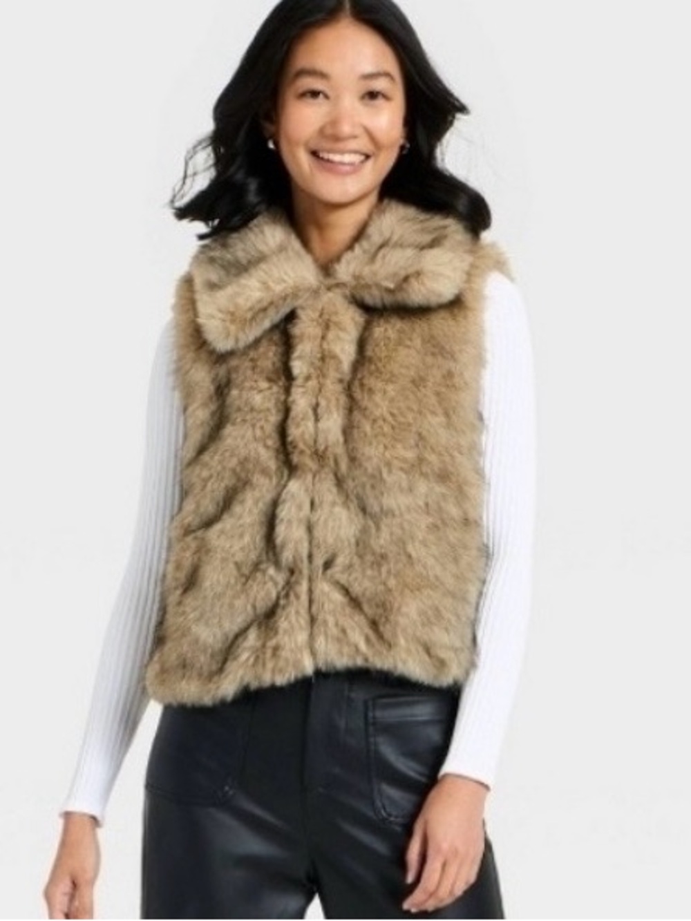 NWT. A New Day Faux Fur Vest